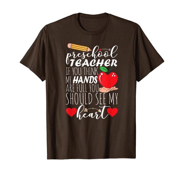 Preschool Teacher If You Think My Hands Are Full School Gift T-Shirt, Mainly pictures
Preschool Teacher If You Think My Hands Are Full School Gift T-Shirt, Mainly pictures