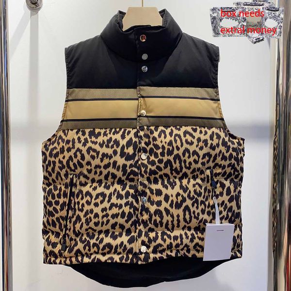 2021 men vests classic letter leopard print down jacket fashion thicken couple jackets autumn winter outdoor coat can be worn on both sides, Black;white
2021 men vests classic letter leopard print down jacket fashion thicken couple jackets autumn winter outdoor coat can be worn on both sides, Black;white