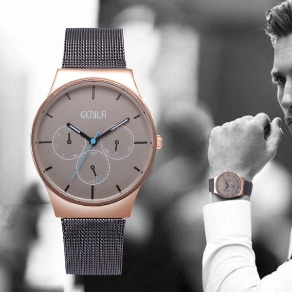 wristwatches 2021 reloj hombre men watch stainless steel clock male quartz mesh belt casual wristwatch saat relogio masculino watches, Slivery;brown
wristwatches 2021 reloj hombre men watch stainless steel clock male quartz mesh belt casual wristwatch saat relogio masculino watches, Slivery;brown