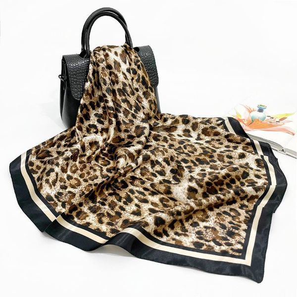scarves leopard silk scarf female 2021 imitation square satin printed headscarf professional versatile shawl, Blue;gray
scarves leopard silk scarf female 2021 imitation square satin printed headscarf professional versatile shawl, Blue;gray