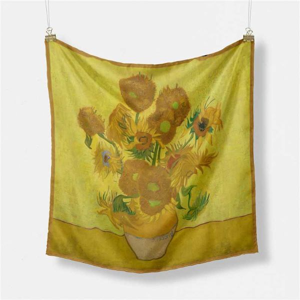 scarves pobing twill silk scarf woman sunflower print square wraps bandana small hijab foulards tie headband neckerchief 53cm, Blue;gray
scarves pobing twill silk scarf woman sunflower print square wraps bandana small hijab foulards tie headband neckerchief 53cm, Blue;gray