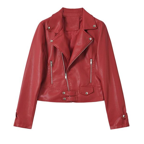 women's leather & faux women jacket female motorcycle biker coats autumn turndown collar rivet pink black red pvc outwear
women's leather & faux women jacket female motorcycle biker coats autumn turndown collar rivet pink black red pvc outwear