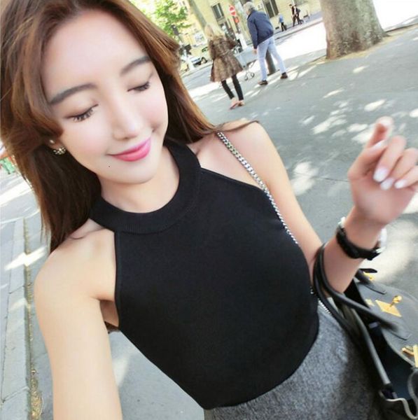 women's t-shirt 042340 summer women slim knitting halter camisole female bodycon knitted tanks sleeveless basic solid t shirt, White
women's t-shirt 042340 summer women slim knitting halter camisole female bodycon knitted tanks sleeveless basic solid t shirt, White