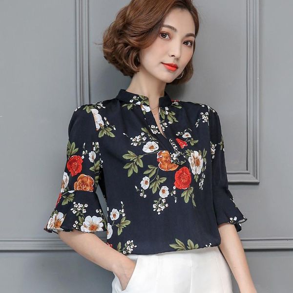 women's blouses & shirts womens and clothing blusas mujer de moda plus size floral print chiffon blouse women b423 r9ts, White
women's blouses & shirts womens and clothing blusas mujer de moda plus size floral print chiffon blouse women b423 r9ts, White