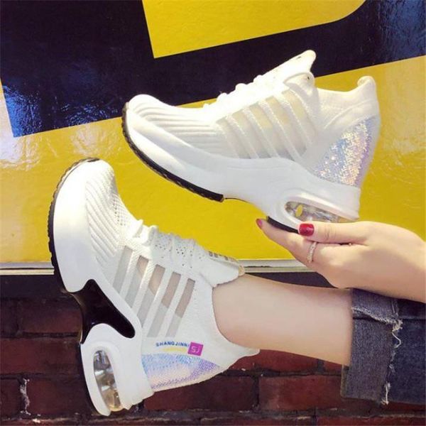 knitted elastic mesh bling sneakers women 2021 spring autumn shoes fashion colorful sequined lace-up platform dress, Black
knitted elastic mesh bling sneakers women 2021 spring autumn shoes fashion colorful sequined lace-up platform dress, Black