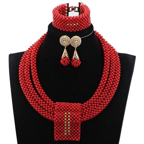 earrings & necklace fantastic wedding african coral beads jewelry set handmade party bridal statement hx739, Silver
earrings & necklace fantastic wedding african coral beads jewelry set handmade party bridal statement hx739, Silver
