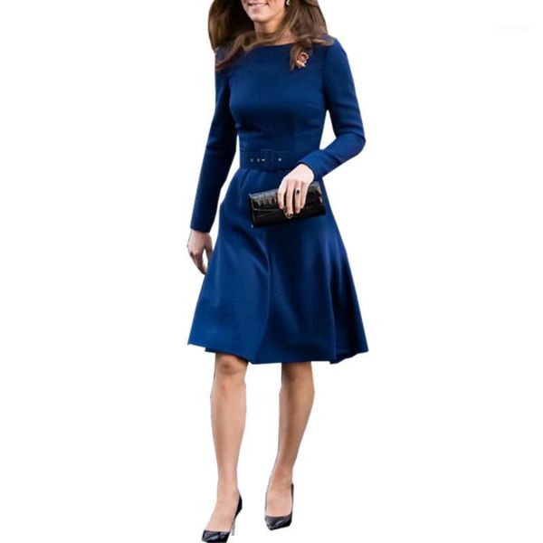 casual dresses navy blue women's fall winter female clothes office women dress o-neck buckle belt long sleeve knee length a line, Black;gray
casual dresses navy blue women's fall winter female clothes office women dress o-neck buckle belt long sleeve knee length a line, Black;gray