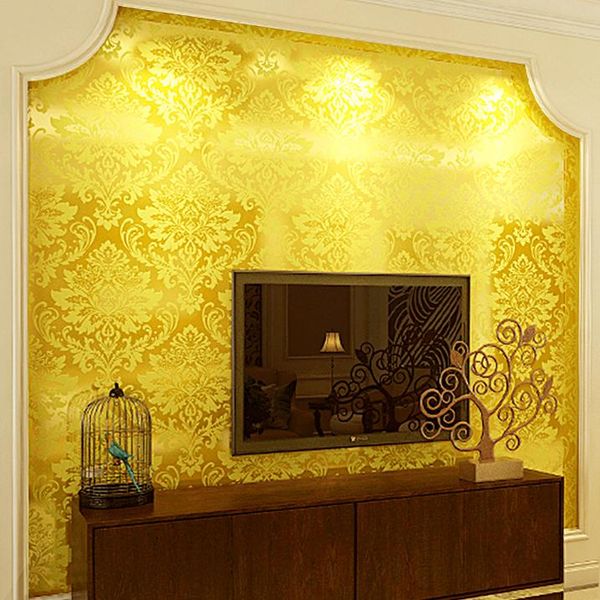 bacaz gold damask wallpaper rolls for walls tv background decor 3d wall paper roll wallpapers
bacaz gold damask wallpaper rolls for walls tv background decor 3d wall paper roll wallpapers