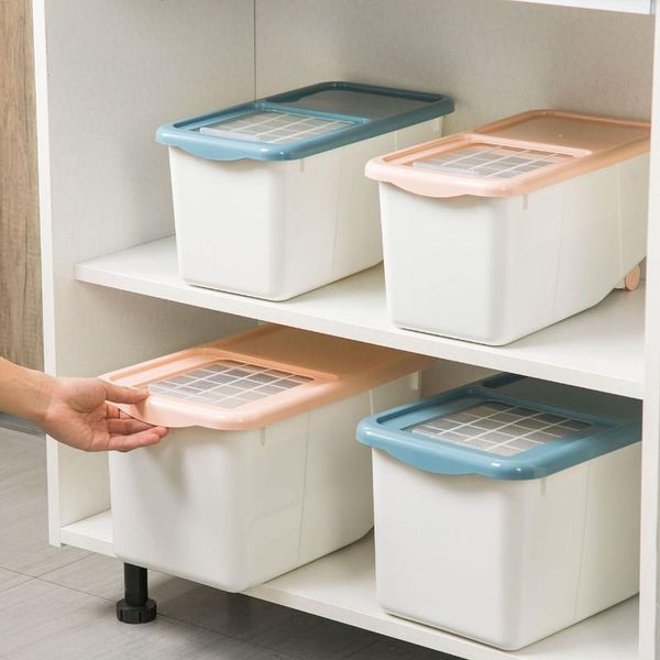 storage bottles & jars household sealed insect-proof rice bucket grains cereal food box plastic cylinder kitchen thicken flour
storage bottles & jars household sealed insect-proof rice bucket grains cereal food box plastic cylinder kitchen thicken flour