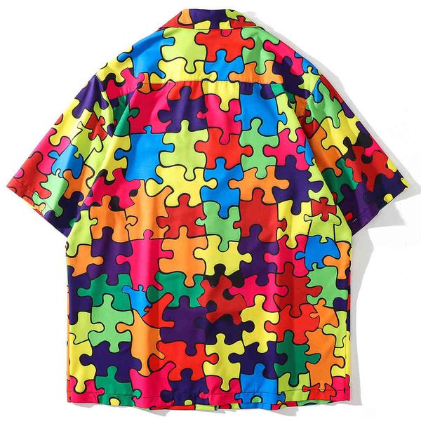 men's casual shirts aolamegs hip hop men's colored shirt puzzle impression streetwear casual sleeve short summer fashion hawaiian, White;black
men's casual shirts aolamegs hip hop men's colored shirt puzzle impression streetwear casual sleeve short summer fashion hawaiian, White;black