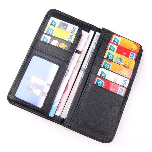 men's leather wallet long business clutch card holder black wallets, Red;black
men's leather wallet long business clutch card holder black wallets, Red;black