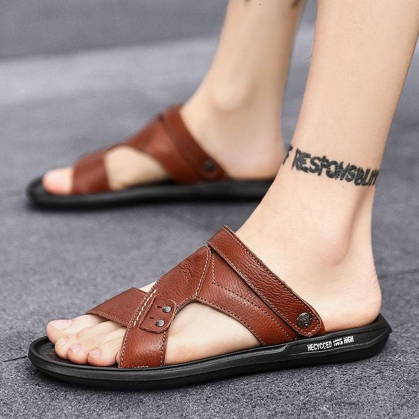 men summer two wear slippers outdoor shoes fashion breathable cool slippers trend soft soled beach g6ad, Black
men summer two wear slippers outdoor shoes fashion breathable cool slippers trend soft soled beach g6ad, Black