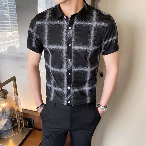 men's casual shirts plus size 4xl ed in fashion summer short sleeve fine silk fit streetwear shirt male 1zu0, White;black
men's casual shirts plus size 4xl ed in fashion summer short sleeve fine silk fit streetwear shirt male 1zu0, White;black