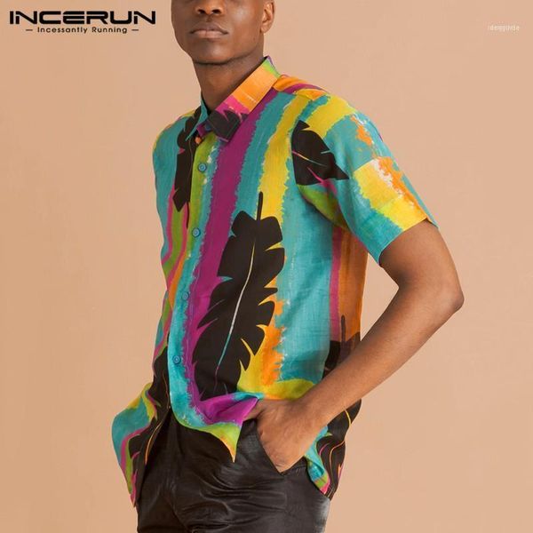 men's casual shirts incerun fashion striped floral camisa mens printed short sleeve lapel chemise male holiday beach button up blusas s, White;black
men's casual shirts incerun fashion striped floral camisa mens printed short sleeve lapel chemise male holiday beach button up blusas s, White;black