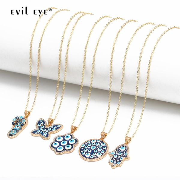 Blue Turkish Evil Necklace Gold Color Long Chain Butterfly Fatima Hand Round Pendant For Women Girls BE147 Necklaces, Silver
Blue Turkish Evil Necklace Gold Color Long Chain Butterfly Fatima Hand Round Pendant For Women Girls BE147 Necklaces, Silver
