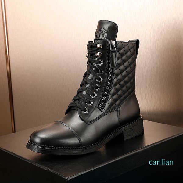 womens martin boots fashion luxury designer cowskin bandage shoes genuine leather low heel shoe women half boot us size 5-10, Black
womens martin boots fashion luxury designer cowskin bandage shoes genuine leather low heel shoe women half boot us size 5-10, Black