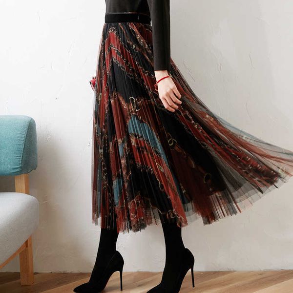 skirts super fairy printing net veil female skirts qiu dong the word plied high waist long qh93, Black
skirts super fairy printing net veil female skirts qiu dong the word plied high waist long qh93, Black