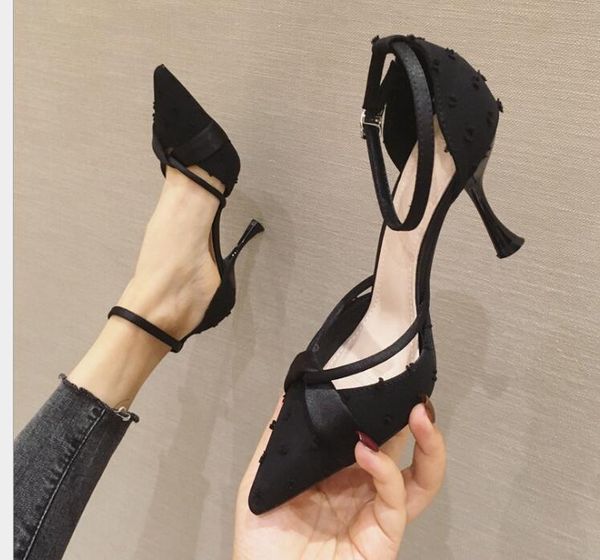 dress shoes spring and summer versatile pointed thin heel net red single shallow mouth fashion work women's, Black
dress shoes spring and summer versatile pointed thin heel net red single shallow mouth fashion work women's, Black