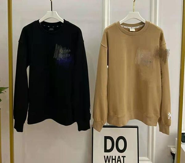 new york yank spring couple chest embroidery round neck simple sweater low hair self produced and self sold, Black
new york yank spring couple chest embroidery round neck simple sweater low hair self produced and self sold, Black