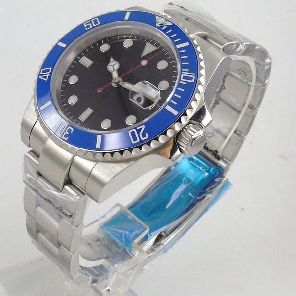 wristwatches 40mm black sterile dial sapphire glass nh35a ceramic bezel date mechanical luminous miyota 8215 movement automatic men's w, Slivery;brown
wristwatches 40mm black sterile dial sapphire glass nh35a ceramic bezel date mechanical luminous miyota 8215 movement automatic men's w, Slivery;brown