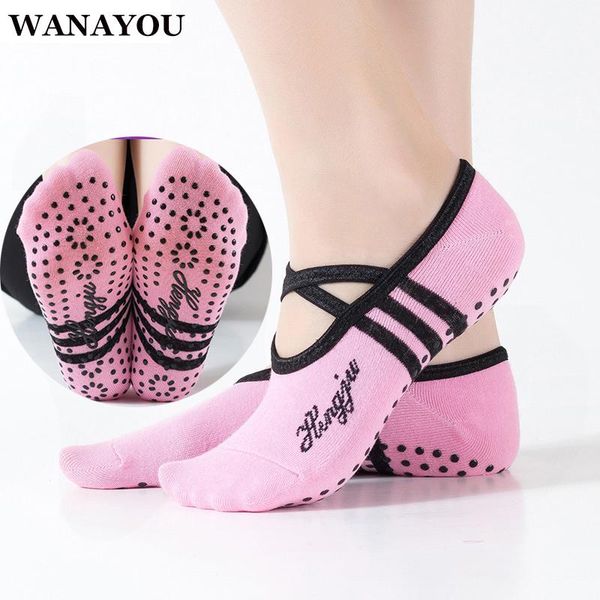 women cross strap round head yoga socks slippers non-slip pilates sports cotton backless breathable fitness, Black
women cross strap round head yoga socks slippers non-slip pilates sports cotton backless breathable fitness, Black