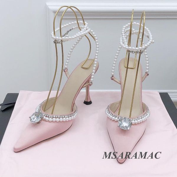 summer pink silk shiny crystal chain pearl strap dress shoes leather pointed toe ankle beaded high heel sandals party, Black
summer pink silk shiny crystal chain pearl strap dress shoes leather pointed toe ankle beaded high heel sandals party, Black