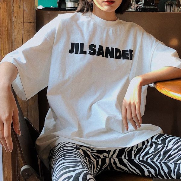fashion designers gil sander letter simple short sleeve os loose casual tshirt for men and women clothes, White;black
fashion designers gil sander letter simple short sleeve os loose casual tshirt for men and women clothes, White;black