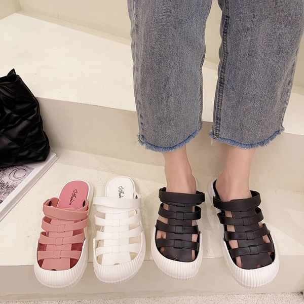 slippers shoes woman flat shale female beach cover toe platform low fretwork heels sabot pu plastic slides scandals basic 2021, Black
slippers shoes woman flat shale female beach cover toe platform low fretwork heels sabot pu plastic slides scandals basic 2021, Black