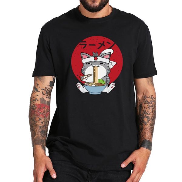 japanese cat ramen t shirt fun anime samurai 2021 new arrival summer tee eu size 100% cotton tshirt, White;black
japanese cat ramen t shirt fun anime samurai 2021 new arrival summer tee eu size 100% cotton tshirt, White;black