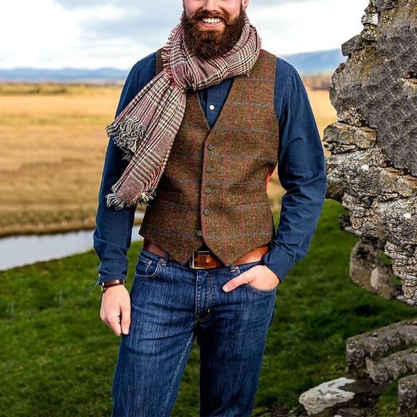 men's vests suit vest boutique plaid slim fit leisure cotton male gentleman beckham business waistcoat for wedding groomsmen, Black;white
men's vests suit vest boutique plaid slim fit leisure cotton male gentleman beckham business waistcoat for wedding groomsmen, Black;white