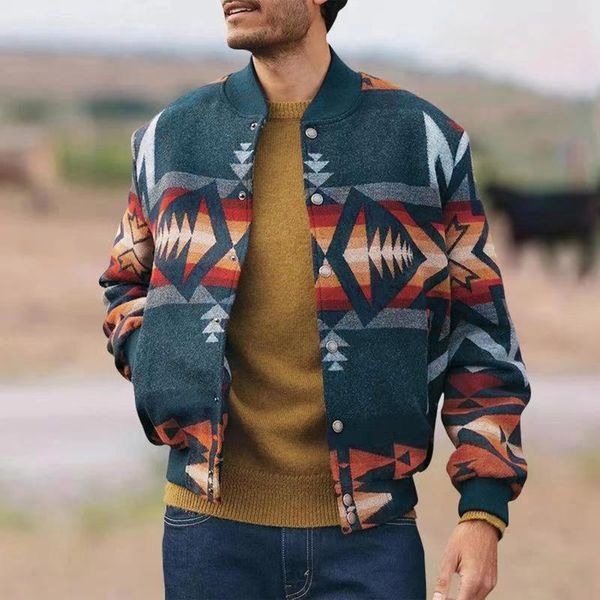 men's jackets casual vintage coat indie folk geometric print long sleeve stand collar button pocket plus size streetwear jacket, Black;brown
men's jackets casual vintage coat indie folk geometric print long sleeve stand collar button pocket plus size streetwear jacket, Black;brown