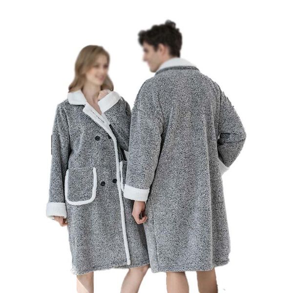 women's sleepwear more comfortable cotton loose version with the men and women to keep warm winter household bathrobe nightgown, Black;red
women's sleepwear more comfortable cotton loose version with the men and women to keep warm winter household bathrobe nightgown, Black;red