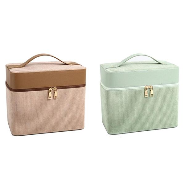 cosmetic case makeup bag suitcase travel storage box large capacity wash double-door boxes & bins
cosmetic case makeup bag suitcase travel storage box large capacity wash double-door boxes & bins