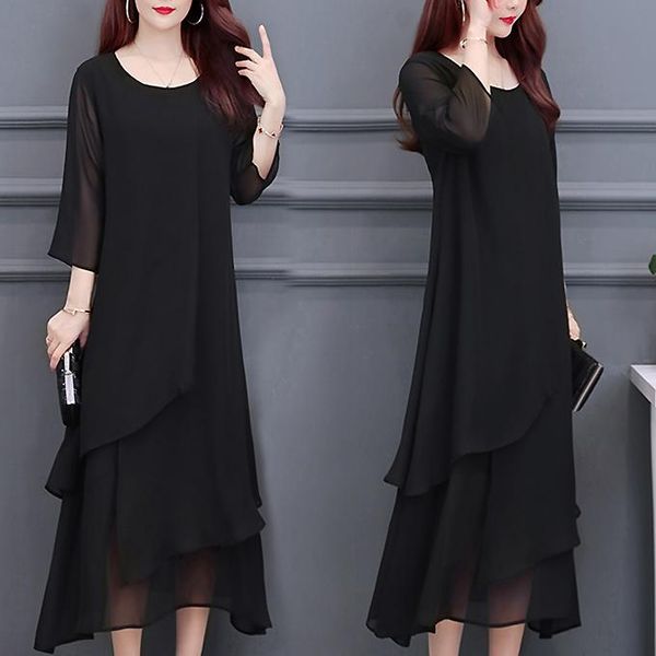 casual dresses women black loose dress slim fashion blouses blusas party autumn hight street cute clothes for 100kg woman ladies, Black;gray
casual dresses women black loose dress slim fashion blouses blusas party autumn hight street cute clothes for 100kg woman ladies, Black;gray