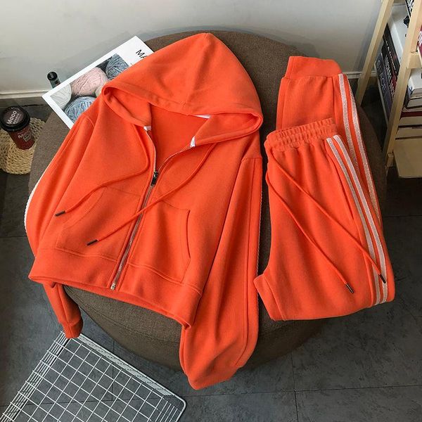 women's two piece pants 2021thick fashion tracksuits fleece warm 2 pieces sets hooded long outfit streetwear autumn winter female suit, White
women's two piece pants 2021thick fashion tracksuits fleece warm 2 pieces sets hooded long outfit streetwear autumn winter female suit, White