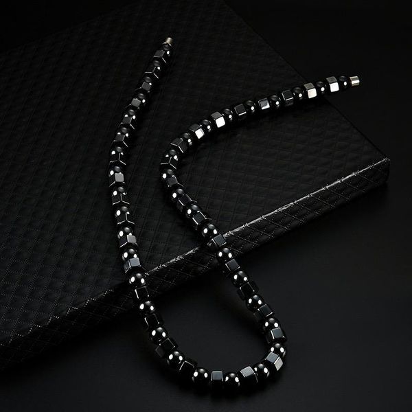 chokers men women black hematite necklace magnetic therapy care magnet stone health necklaces jewelry gift thj99, Golden;silver
chokers men women black hematite necklace magnetic therapy care magnet stone health necklaces jewelry gift thj99, Golden;silver