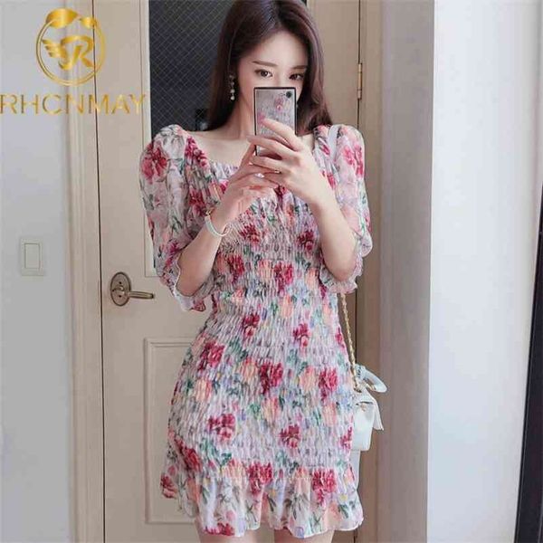 korean style square collar puff sleeve chiffon dress women floral print slim waist vintage es fashion summer pleated 210520, Black;gray
korean style square collar puff sleeve chiffon dress women floral print slim waist vintage es fashion summer pleated 210520, Black;gray