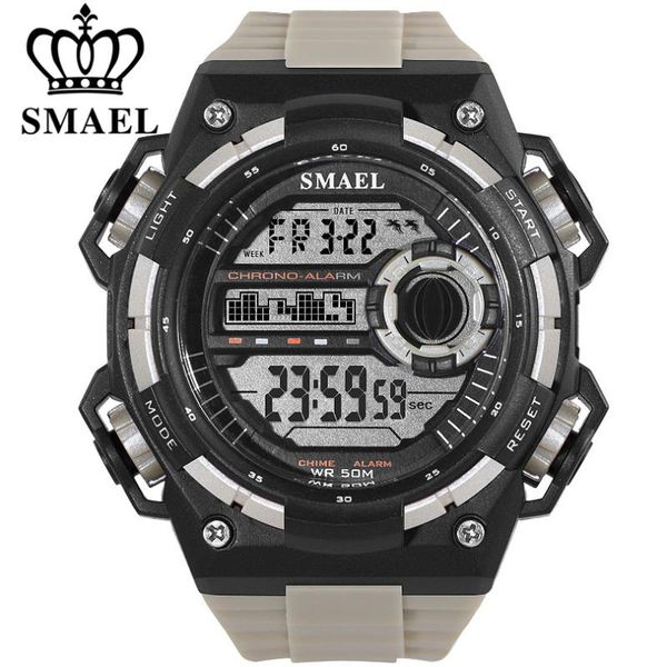 wristwatches smae men digital led display multifunction chronograph clock outdoor sports watches relogio masculino, Slivery;brown
wristwatches smae men digital led display multifunction chronograph clock outdoor sports watches relogio masculino, Slivery;brown