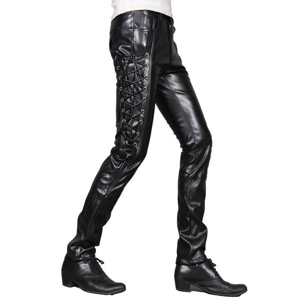 garmenting mens pu leather pants male fashion skinny streetwear motocycle black faux bottom lace-up trousers men's
garmenting mens pu leather pants male fashion skinny streetwear motocycle black faux bottom lace-up trousers men's