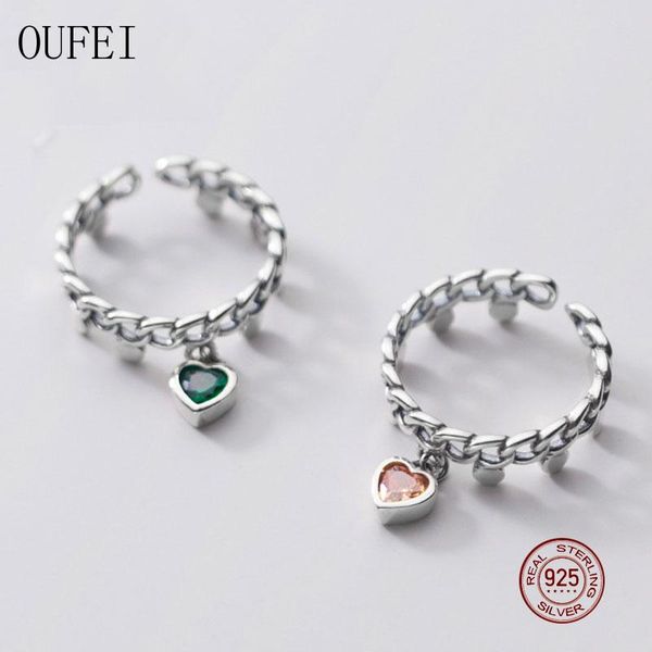 cluster rings vintage chain ring for women 925 sterling silver heart green stone adjustable open fine jewelry accessories, Golden;silver
cluster rings vintage chain ring for women 925 sterling silver heart green stone adjustable open fine jewelry accessories, Golden;silver