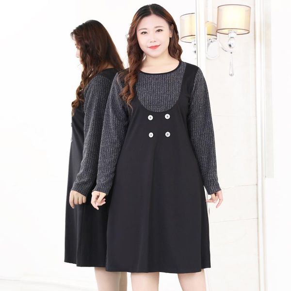 casual dresses knitted patchwork autumn winter dress 4xl to 10xl plus size women long sleeve midi vestidos de mujer, Black;gray
casual dresses knitted patchwork autumn winter dress 4xl to 10xl plus size women long sleeve midi vestidos de mujer, Black;gray