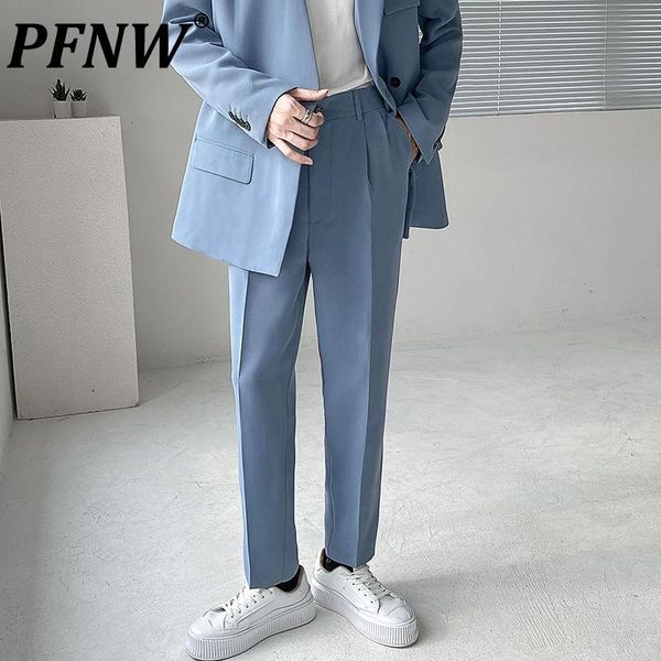men's suits & blazers pfnw ins light mature style leisure korean version cone radish pants male trousers blue black elegant clothes 12x, White;black
men's suits & blazers pfnw ins light mature style leisure korean version cone radish pants male trousers blue black elegant clothes 12x, White;black