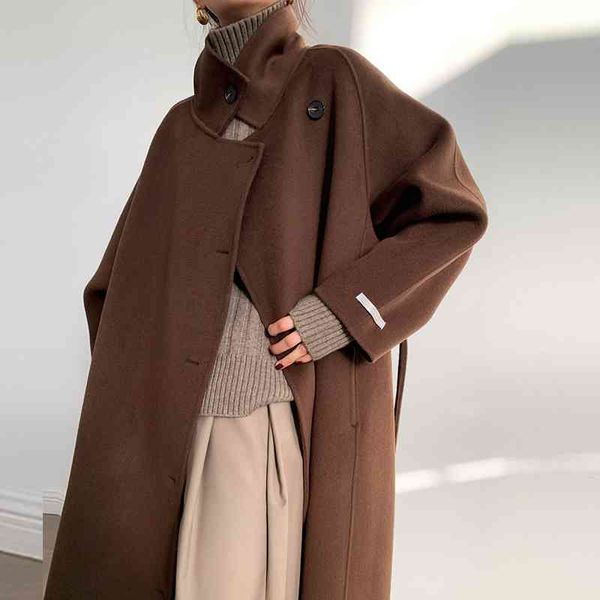 women's jackets long sleeve casual vintage belt autumn wool blend en coat warm women winter wool coat korean style 2o0s, Black;brown
women's jackets long sleeve casual vintage belt autumn wool blend en coat warm women winter wool coat korean style 2o0s, Black;brown
