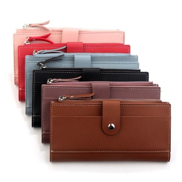 women's long wallet korean version of the multi-card hand clutch bag three fold buckle coin purse zipper holder soft wallets, Red;black
women's long wallet korean version of the multi-card hand clutch bag three fold buckle coin purse zipper holder soft wallets, Red;black