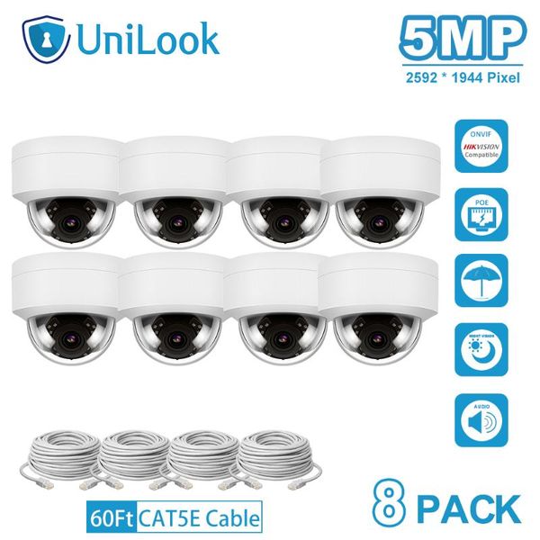 cameras unilook 5mp hd poe ip camera 8 pcs in package outdoor security built-in mic ip66 ir 30m hikvision compatible onvif h.265
cameras unilook 5mp hd poe ip camera 8 pcs in package outdoor security built-in mic ip66 ir 30m hikvision compatible onvif h.265