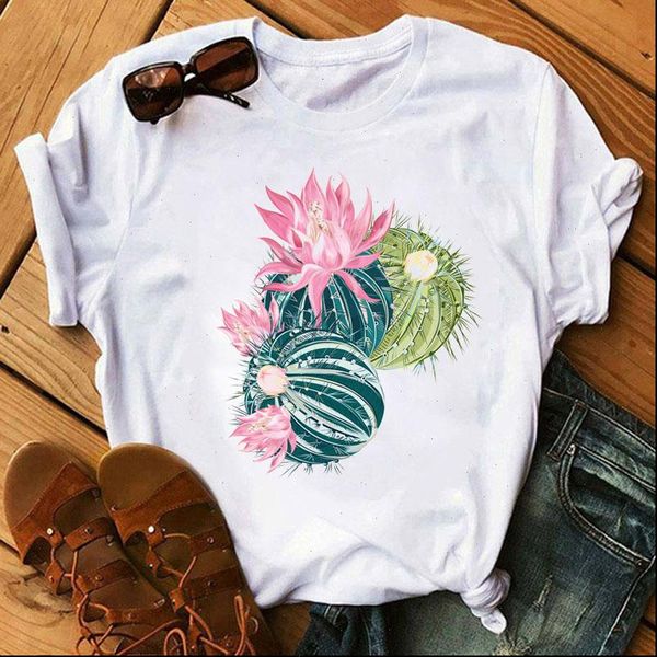 watercolor women t shirt cactus printed fashion harajuku summer female tee shirts lovely clothing, White
watercolor women t shirt cactus printed fashion harajuku summer female tee shirts lovely clothing, White