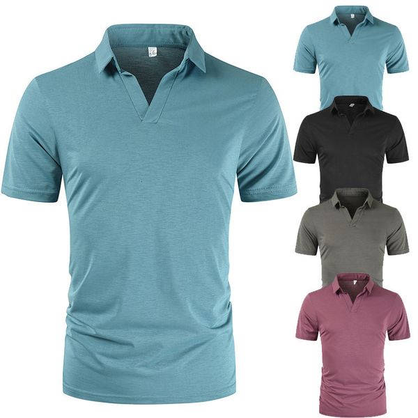 men's t-shirts men casual solid color turn down collar short sleeve slim business lapel plus size zq99, White;black
men's t-shirts men casual solid color turn down collar short sleeve slim business lapel plus size zq99, White;black