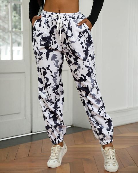 women's camouflage trousers high waist drawstring elastic casual pants ladies fashion daily running dancing fitness & capris, Black;white
women's camouflage trousers high waist drawstring elastic casual pants ladies fashion daily running dancing fitness & capris, Black;white