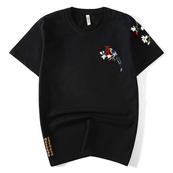 men tshirt harajuku china 's embroidery magpies couple t-shirts modis cotton tee short sleeve hip hop t shirts 210527, White;black
men tshirt harajuku china 's embroidery magpies couple t-shirts modis cotton tee short sleeve hip hop t shirts 210527, White;black