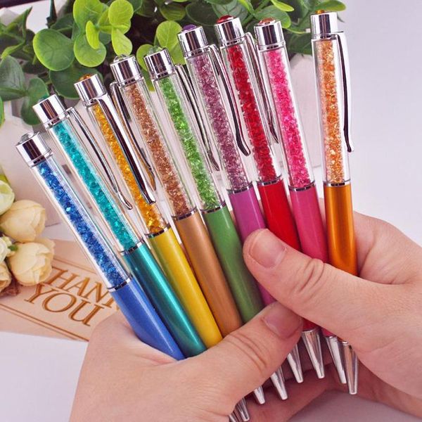 10pcs /lot crystal ballpoint pen fashion colorful diamond metal as gift for busines office and school supplies 18 colors pens, Blue;orange
10pcs /lot crystal ballpoint pen fashion colorful diamond metal as gift for busines office and school supplies 18 colors pens, Blue;orange